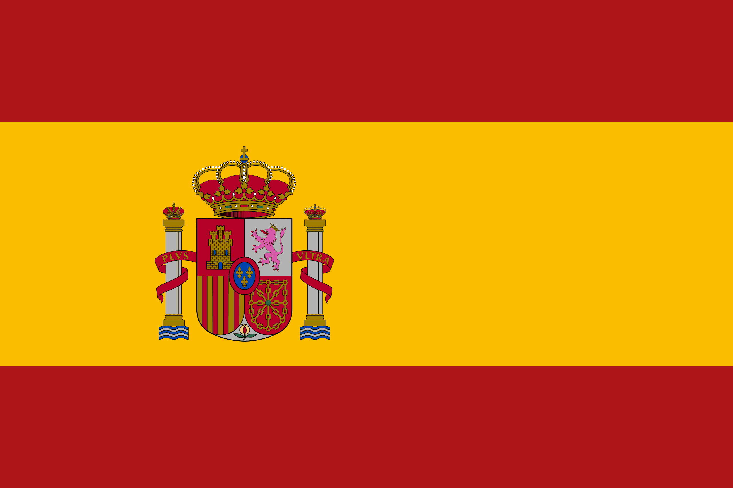 Le drapeau de l'Espagne — jeu l'espagnol de Mini héros