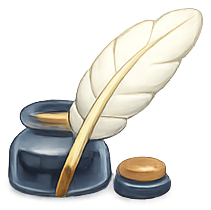 La plume et l'encrier — jeu lecture et vocabulaire de Mini héros