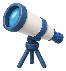 Le télescope — jeu l'astronomie de Mini héros